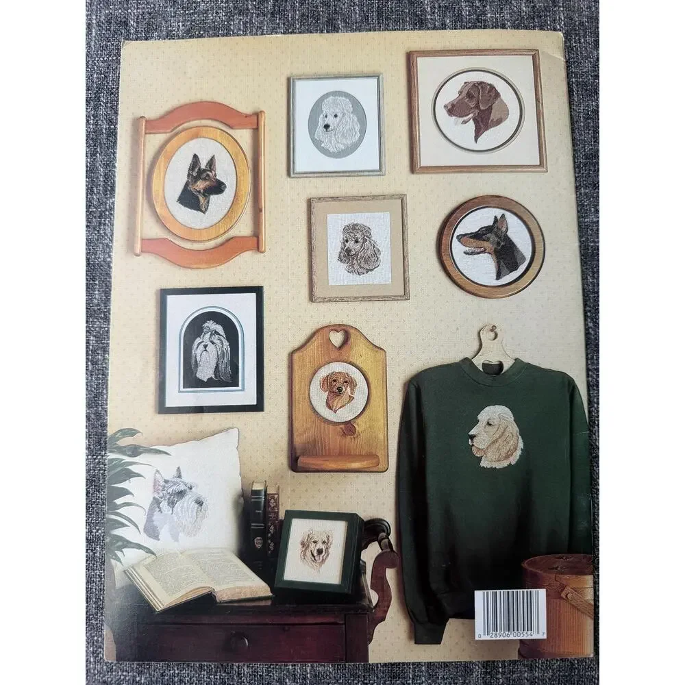 Vintage Leisure Arts Best Loved Dogs Cross Stitch Pattern Leaflet 554 Mary Ellen
